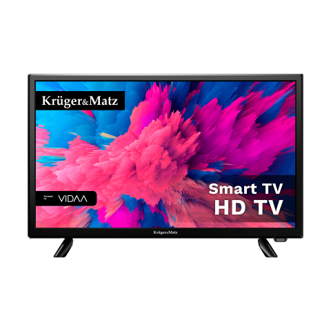 LED televizorius 24" Kruger&Matz Smart operacinė sistema Vidaa 